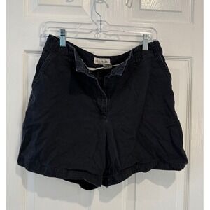 Crossroads Cotton Shorts Casual Everyday High Waist Black‎ Size 10M
